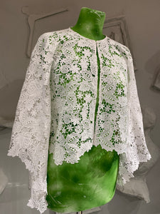 Guipure Lace Batwing Cover up